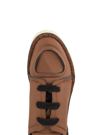 Shop Marni Foam Sneakers - Brown