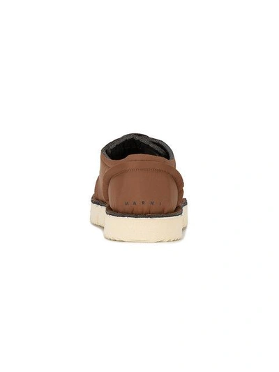 Shop Marni Foam Sneakers - Brown