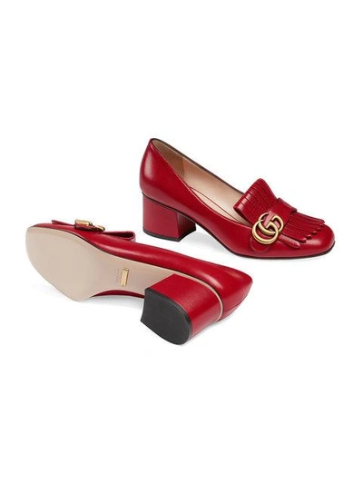 Shop Gucci Mid-heel Pumps - Red