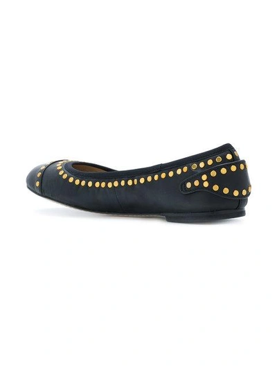 Shop Tory Burch Holden Studded Ballet Flats In Black