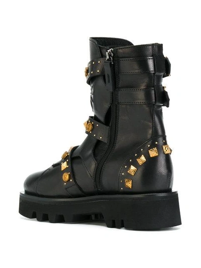 Shop Fausto Puglisi Studded Chunky Boots