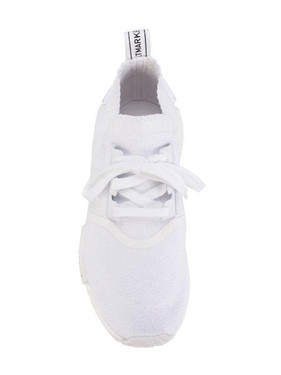 Shop Adidas Originals Nmd_r1 Primeknit Sneakers