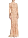 ZUHAIR MURAD Embroidered Silk Tulle Gown