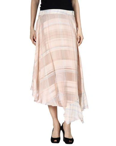 Shop Stella Mccartney Midi Skirts In Light Pink
