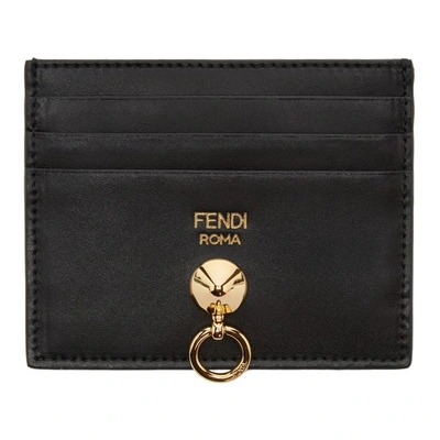 Shop Fendi Black Hardware Card Holder