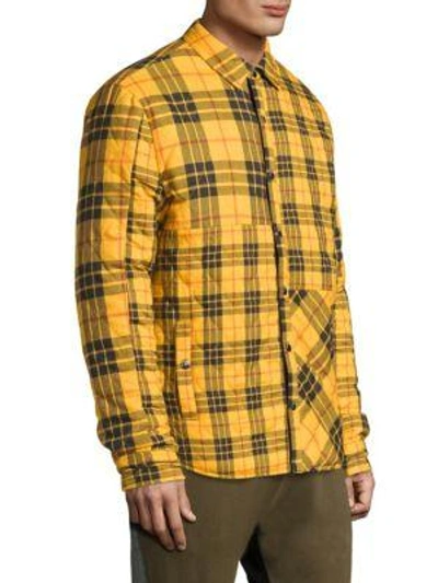 Shop Mostly Heard Rarely Seen Textured Cotton Shirt In Yellow
