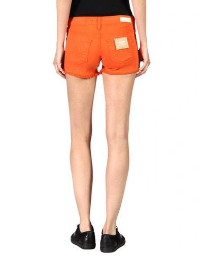 Shop Ag Denim Shorts In Orange