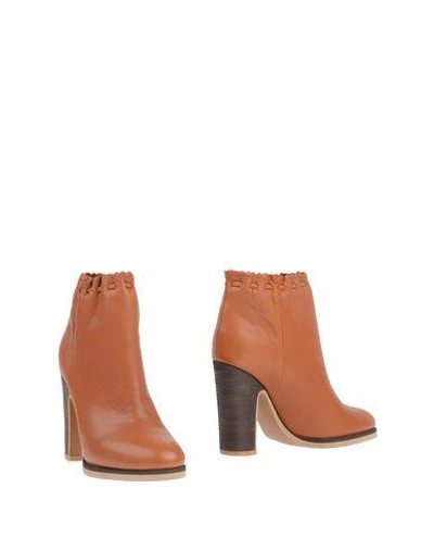 Shop See By Chloé Ankle Boots In Tan