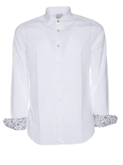 Shop Paul Smith Printed Cuffs Shirt In White