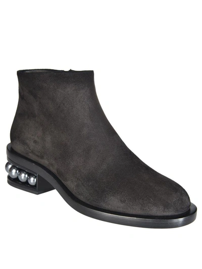 Shop Nicholas Kirkwood 35mm Casati Pearl Ankle Boots In Black
