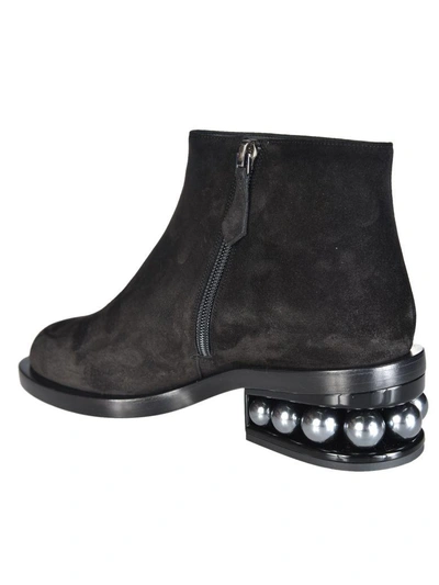 Shop Nicholas Kirkwood 35mm Casati Pearl Ankle Boots In Black