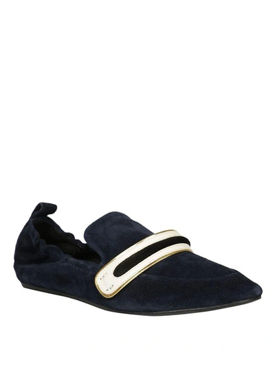 Shop Lanvin Loafer In Blue