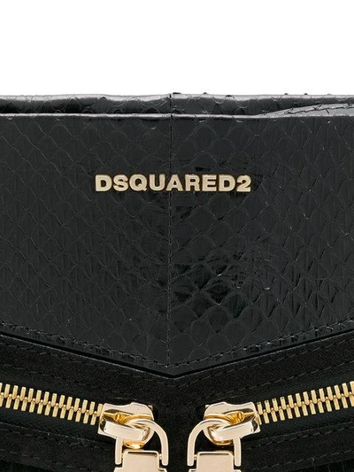 Shop Dsquared2 Rock Fringe Clutch In Black