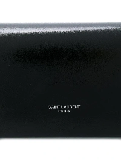 Shop Saint Laurent Fetiche Long Clutch In 1000 Black