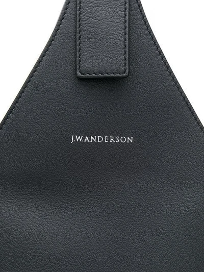 Shop Jw Anderson Knot Hobo Bag In Black