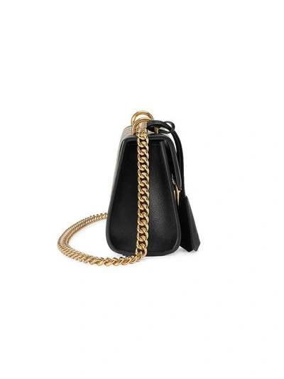 Shop Gucci Padlock Gg Supreme Leather Shoulder Bag - Neutrals