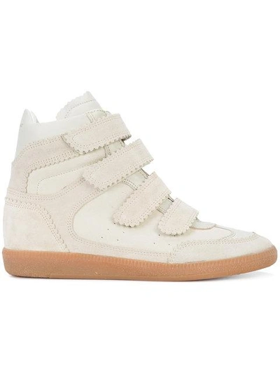 Shop Isabel Marant 'bilsy' High-top-sneakers - Nude