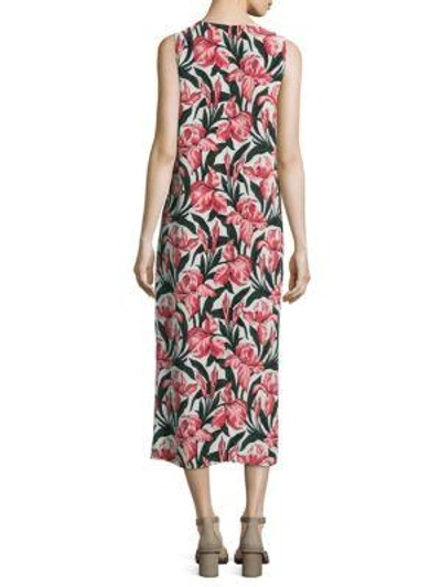 Shop Equipment Connery Printed Silk Dress In Amethyst Floral