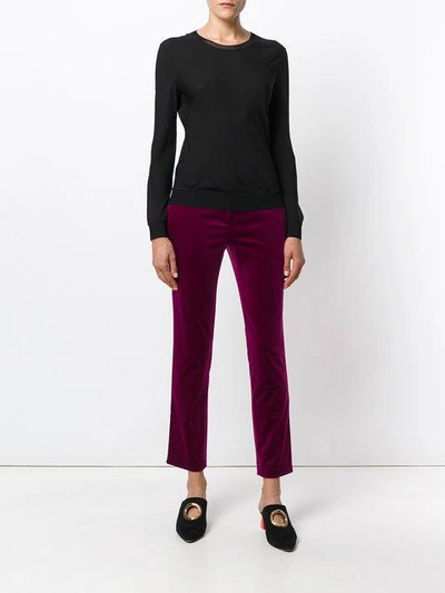 Shop Theory Cropped Tux Pants - Pink