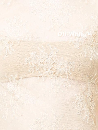 Shop Off-white Lace Body In Neutrals