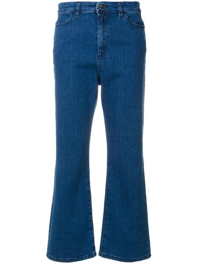 Shop Vivetta Flared Handan Jeans In Blue