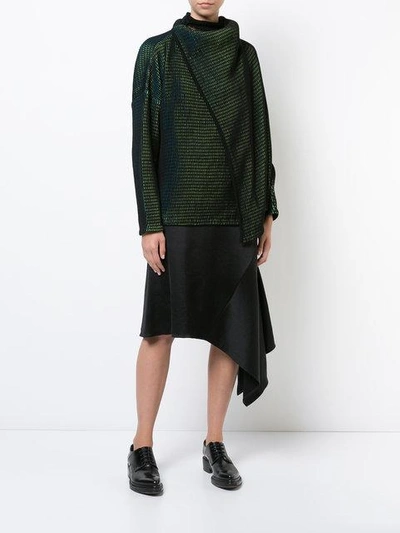 Shop Issey Miyake Embroidered Knitted Top