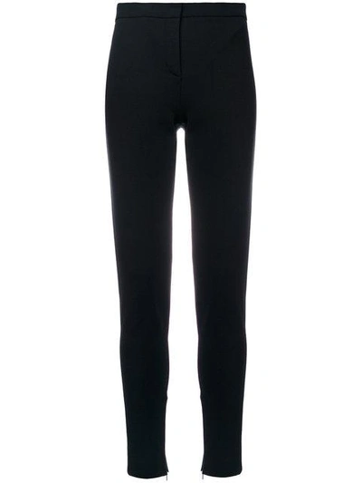 Shop Versace Slim Fit Trousers - Black