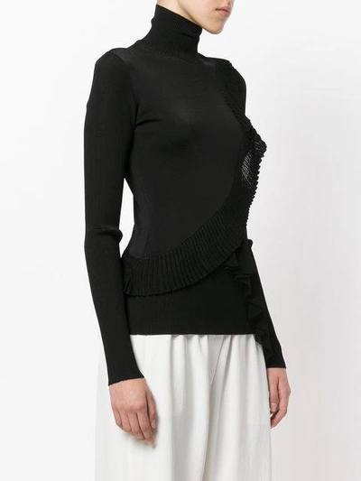 Shop Givenchy Knit Long Sleeves Top In Black