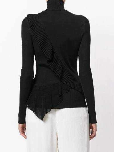 Shop Givenchy Knit Long Sleeves Top In Black