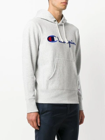 Shop Champion Embroidered Logo Hoodie