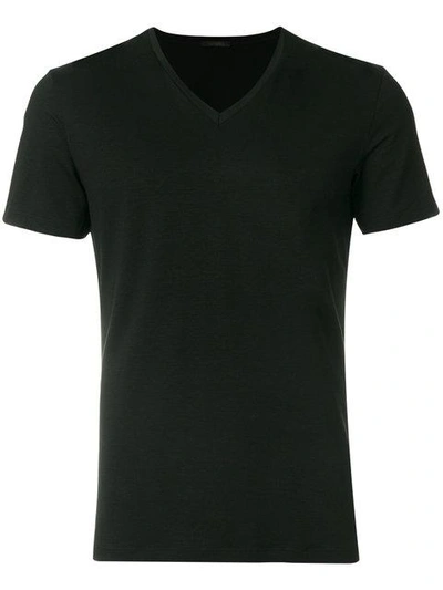 Shop La Perla Challenge V-neck T-shirt In Black