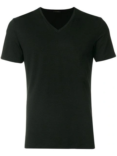 La Perla Challenge V-neck T-shirt In Black