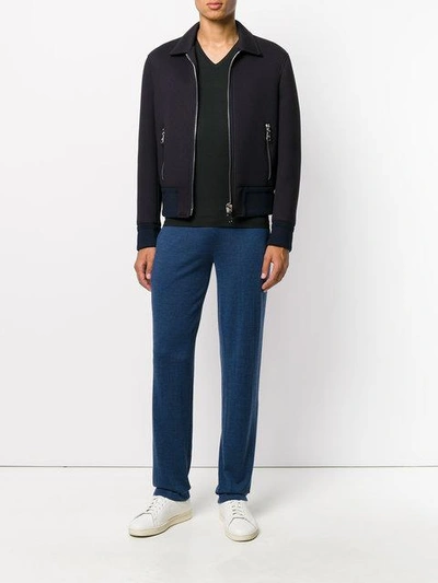 La Perla Challenge V-neck T-shirt In Black