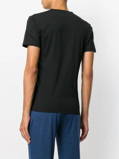 Shop La Perla Challenge V-neck T-shirt In Black