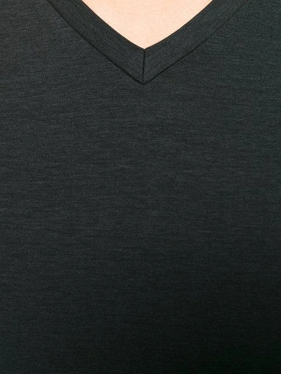 La Perla Challenge V-neck T-shirt In Black