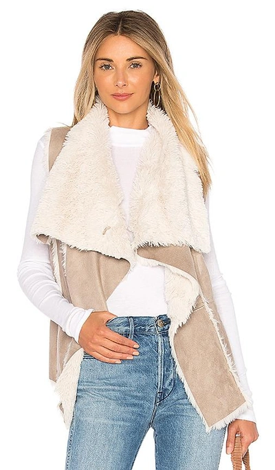 Shop Cupcakes And Cashmere Faux Fur Arden Vest In Toffee