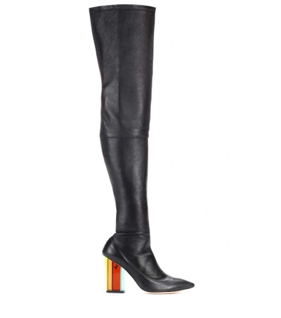 Shop Zimmermann Leather Over-the-knee Boots In Black