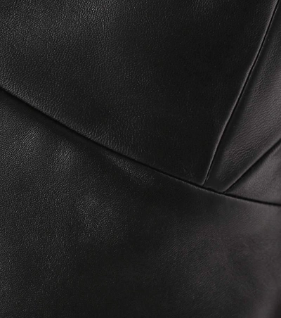 Shop Isabel Marant Glenside Leather Crop Top In Llack