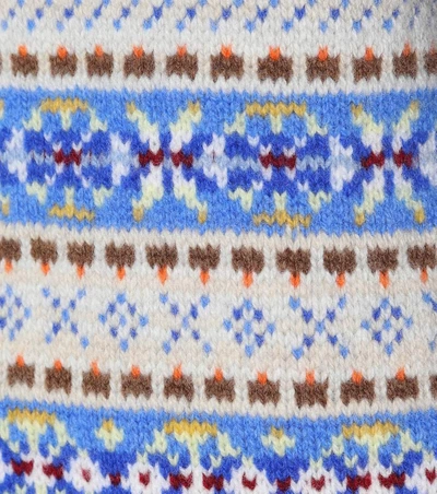 Shop Stella Mccartney Oversized Wool Cardigan In Multicoloured