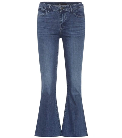 Shop 3x1 W25 Midway Extreme Cropped Jeans In Blue