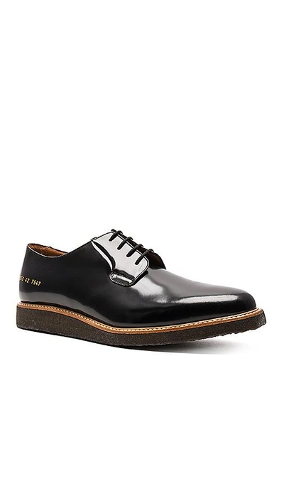 Shop Common Projects Leather Derby &#49380;&#51064; In Black