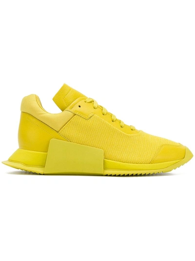 Shop Adidas Originals Adidas By Rick Owens - Level Runner Low Ii Sneakers  In Yellow/orange