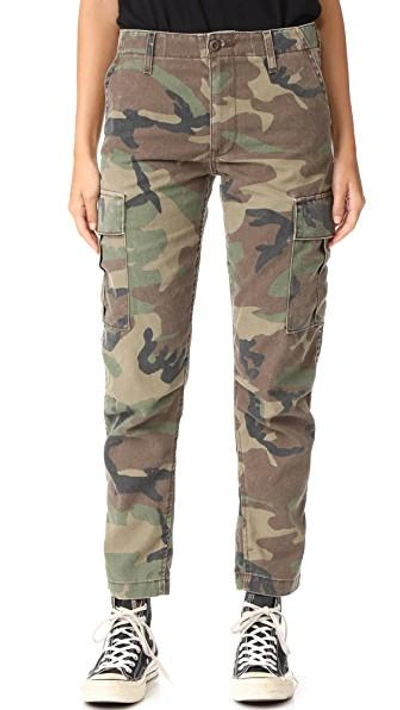 Shop Re/done Cargo Pants In Camo