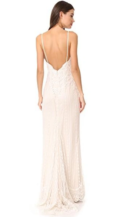 Shop Catherine Deane Janie Gown In Ivory/champagne