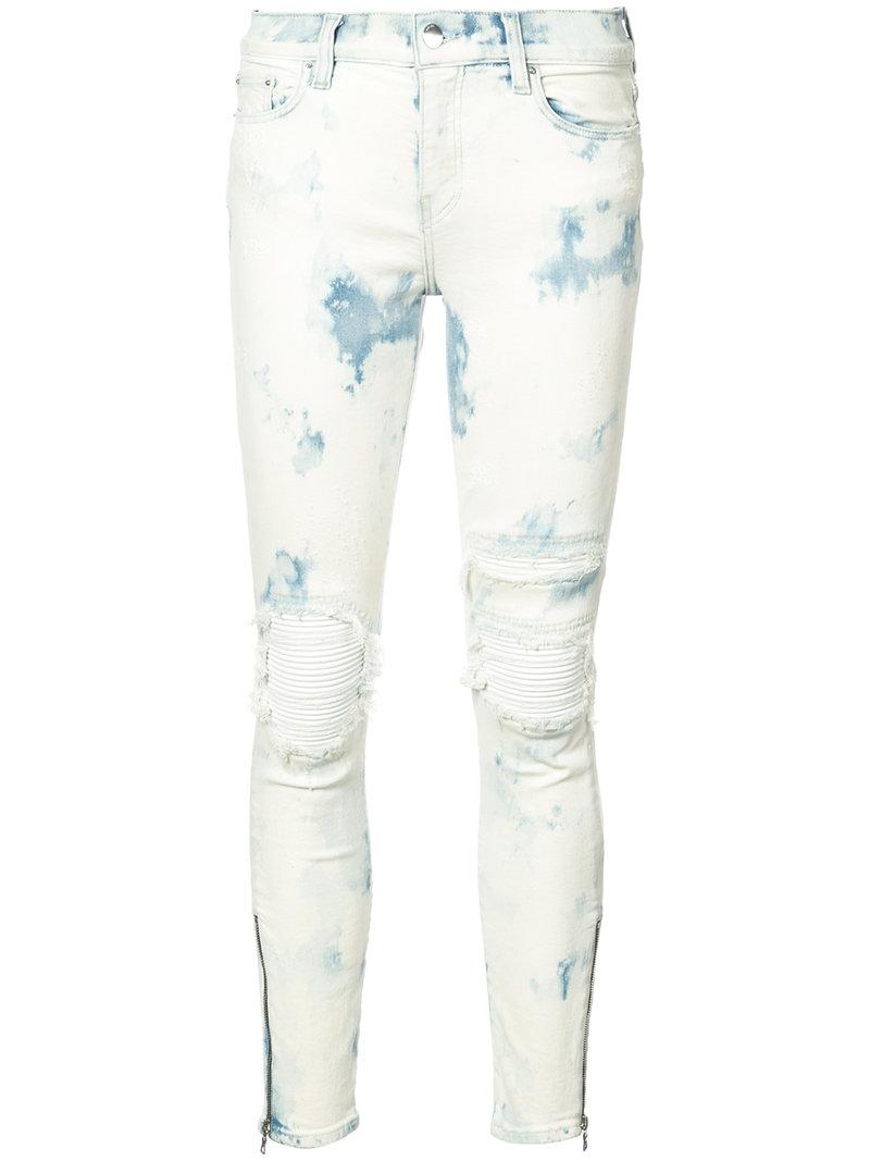 Amiri Distressed Skinny Jeans | ModeSens