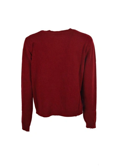 Shop Golden Goose Classic Knitted Sweater In Red