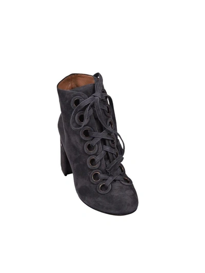 Shop Laurence Dacade Padded Ankle Boots In Grey