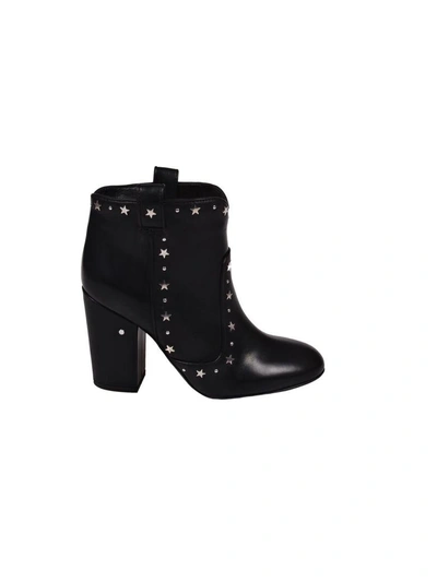 Shop Laurence Dacade Peter Star Studded Boots In Black