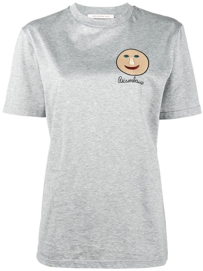 Shop Christopher Kane T-shirt Mit "gugging"-print - Grau In Grey