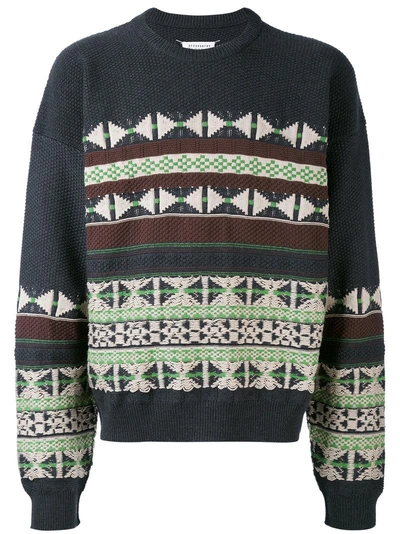 Shop Maison Margiela Patterned Sweater